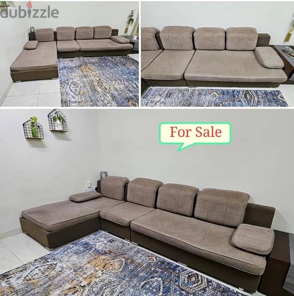 sofa 5 seater + carpet 1