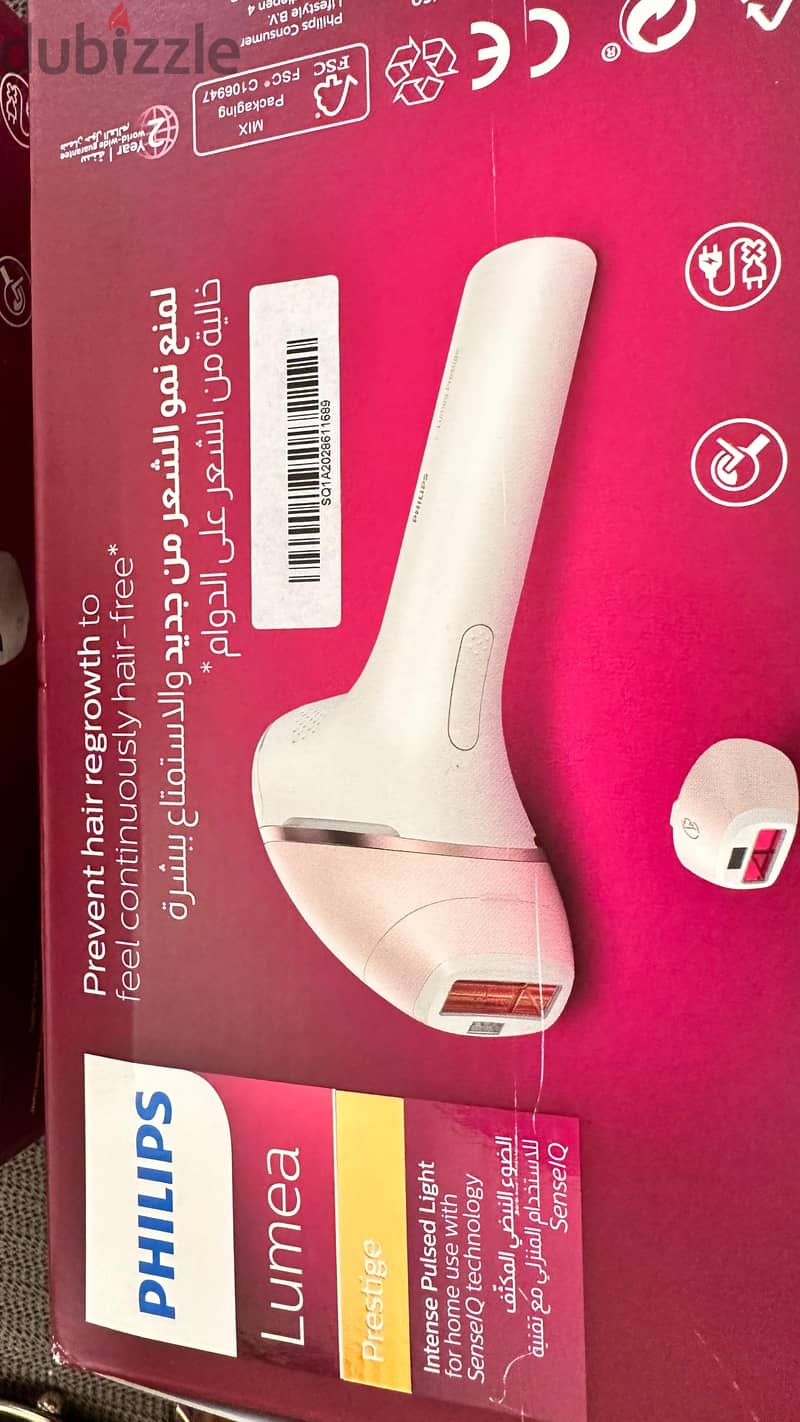 Philips LUMEA SERIES Cordless IPL Hair Removal Device,Gold/White 7