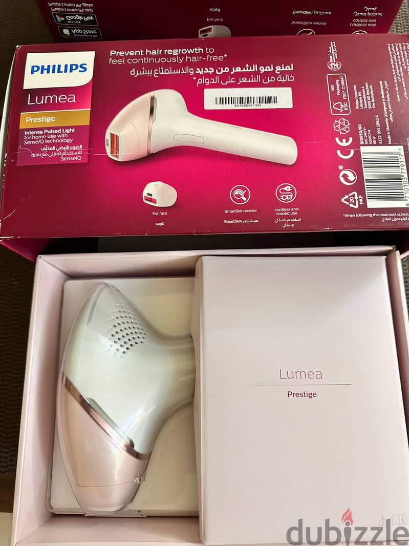 Philips LUMEA SERIES Cordless IPL Hair Removal Device,Gold/White 10