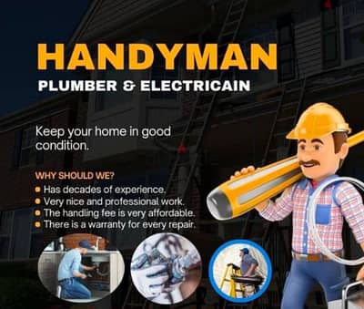 plumber,electrician,maintiance