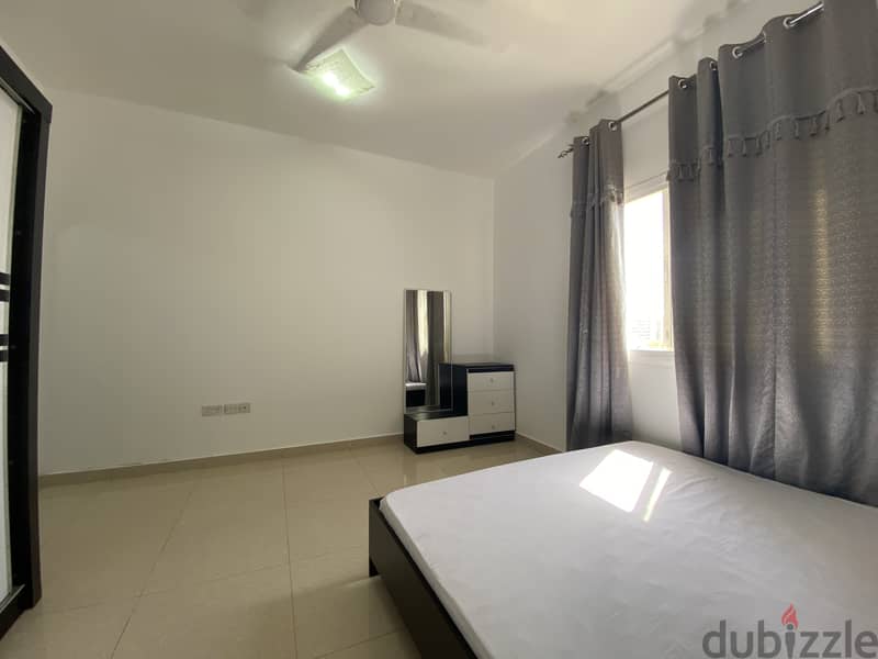 Fully Furnished spacious room with attached bathroom in Al Ghubrah 1