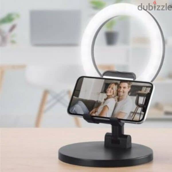 Desktop Ring Light with phone holder 5