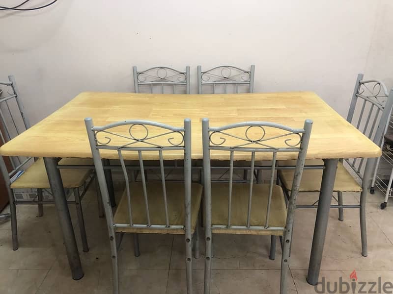 dining table of 6 0