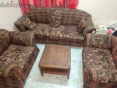 sofa with table