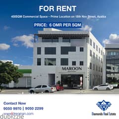 #REF1159  400sqm Commercial Space for Rent in Azaiba