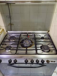 5 burner cooking range for sale with bake and grill