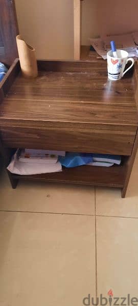 Bed set with 2 corner table and 4 door cuboard + tv stand free URGENT! 4