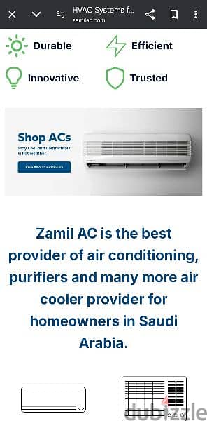 2 ton window AC [Cooline-Zamil, Saudi Make] for sale 2