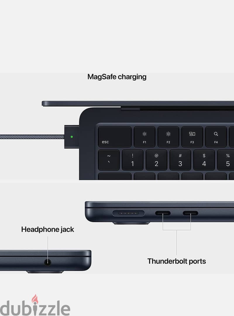 New 2024 Macbook Air 13-inch Display, Apple M3 Chip 8 GB RAM/256 SSD 2