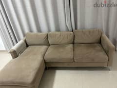 Sparingly used 3 seater lounger sofa and king sized mattress for sale 0