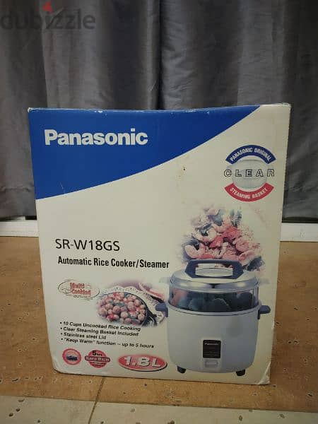 Panasonic SR-W18GS 1.8 litres Automatic Rice Cooker Steamer 1