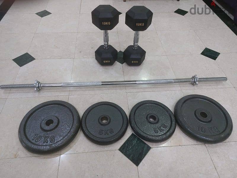 Dumbbell set and deadlift set 0