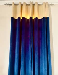 New velvet curtains at a reasonable price and will different colors