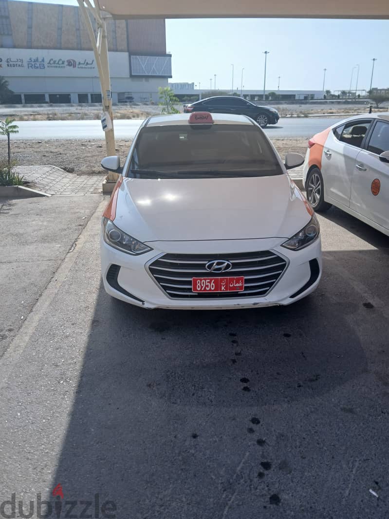 Elantra Taxi 2018 with number 3