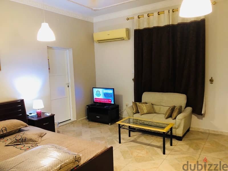 fully furnished studio room for rent al Azaiba al Meera hyper market 1