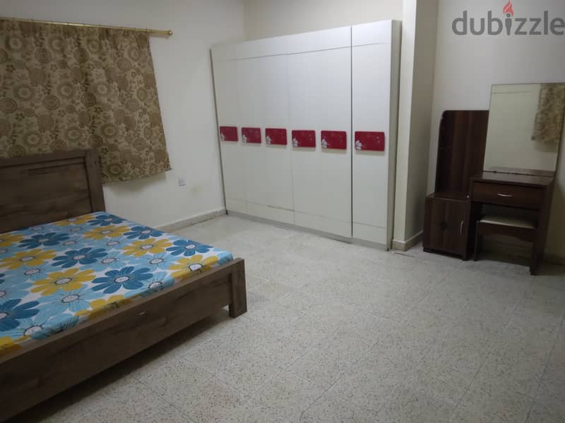 Furnished rooms, studio, 1bhk near makkah hypmkt lulu ghubra Just 120 0