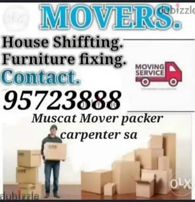 Muscat mover packer  carpenter house villa shifting