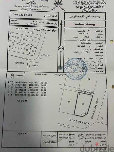 أرض للبيع في بركاء الهرم شمال جميع خدمات متوفرة 0