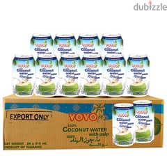 YOYO 100% Coconut Water with Pulp, No Sugar Added, 10.5 fl oz