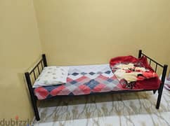 Single Cot and Mattress for sale 0