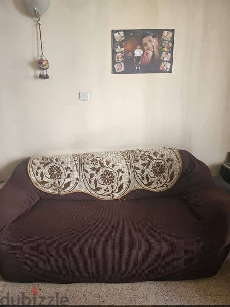 GOOD CONDITION SOFA SET( 3 + 2 )FOR SALE 0