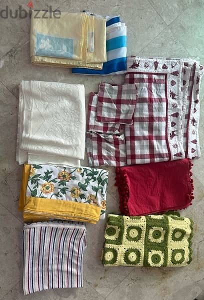 table cloths and shower curtain 1