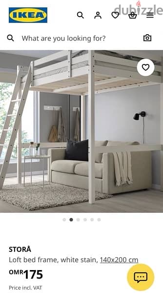 ikea loft bed 140*200 1