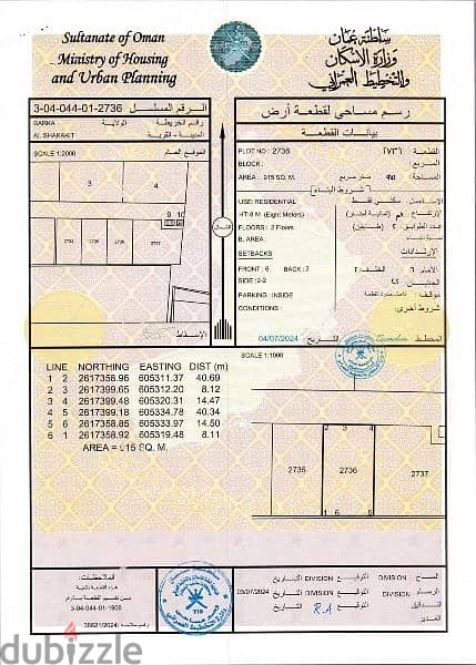 بركاء الشخاخيط جنوب ع شارع قار مساحات 915 متر وبأسعار مميزه جدا 3