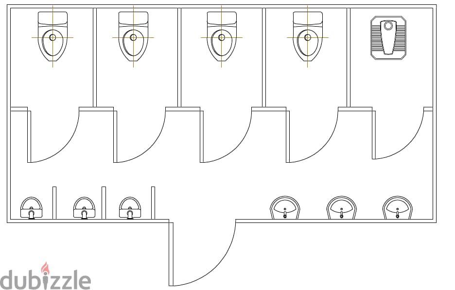 Renovated 5 seat toilet 13