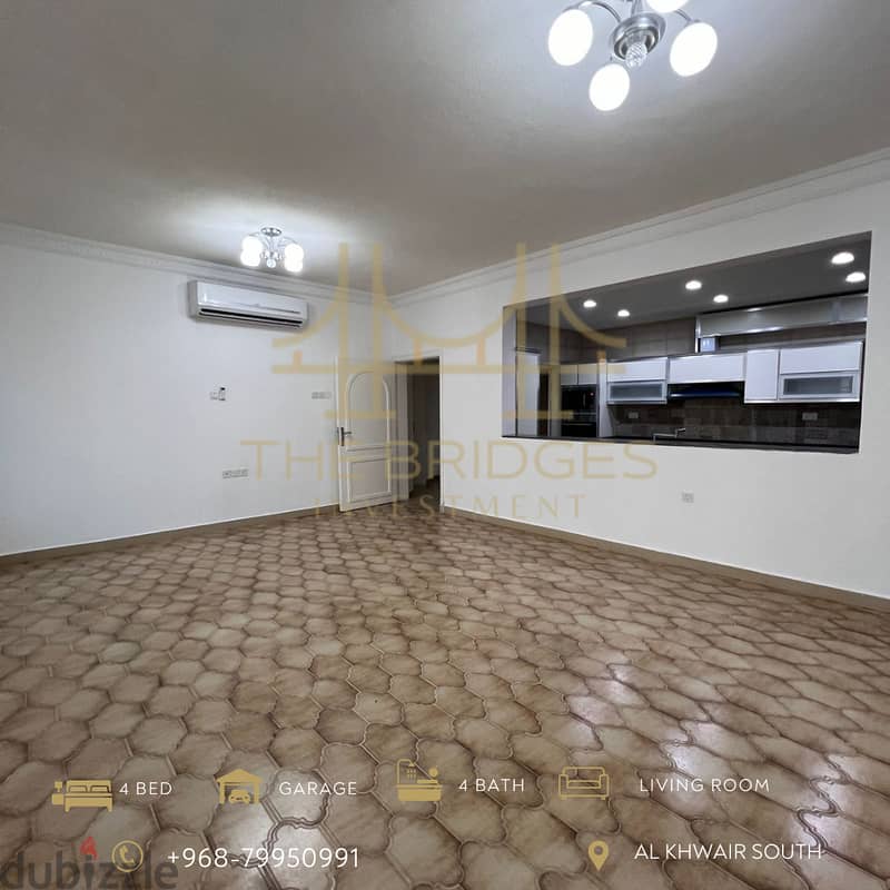 Beautiful 1st Floor 4 BR Apartment Available for Rent in Al Khuwair 0