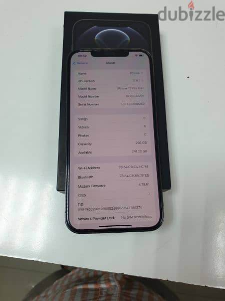 iphone 12 pro max 256gb 87% battery. 1