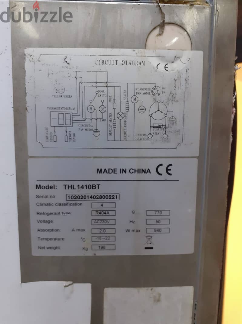 Double Door Upright Freezer for Sale 2