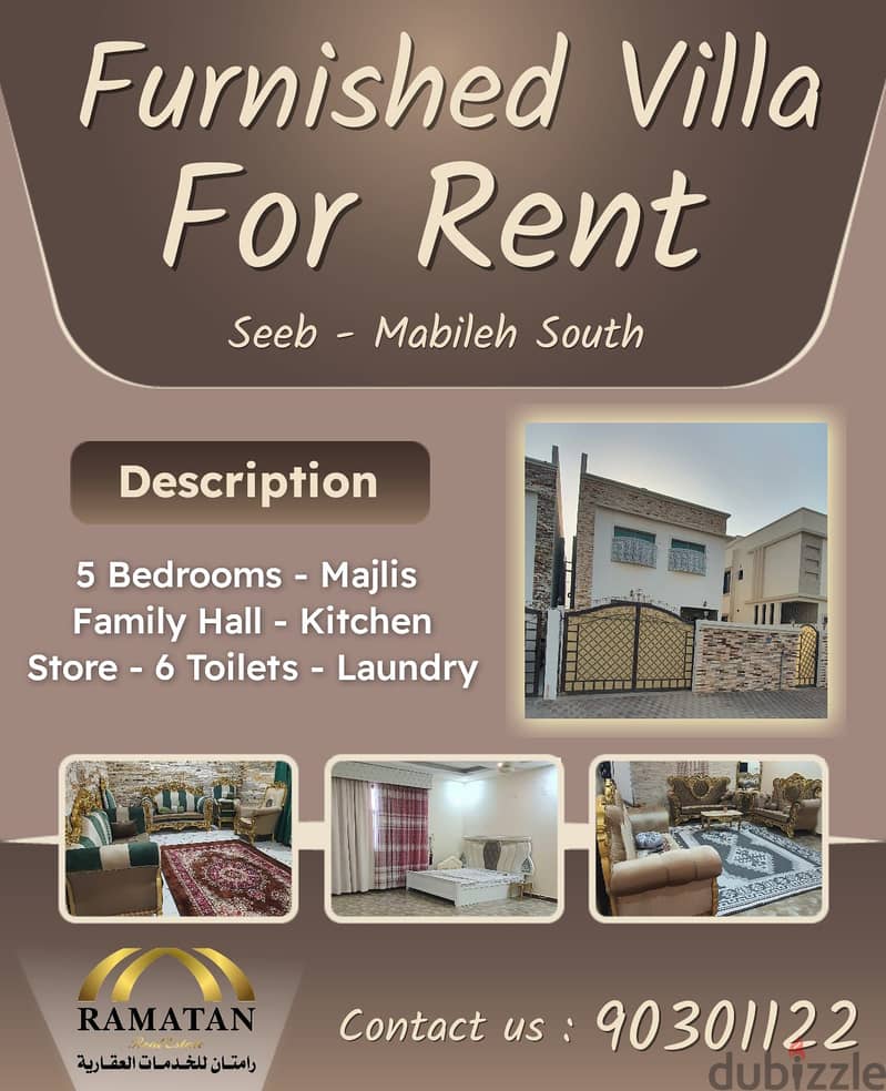 BANNER 110 - SEMI-FURNISHED 5BHK VILLA IN MABELAH 8 1