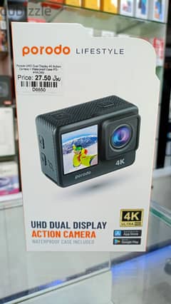 Porodo UHD Dual Display 4k Action Camera 0