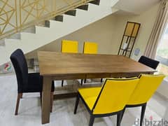 Dining table with chairs