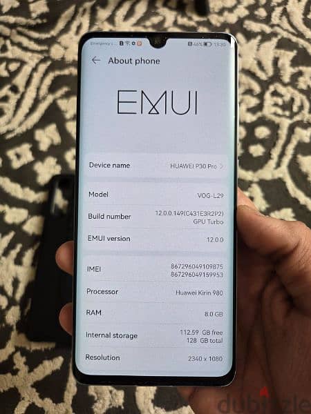 Huawei p30 pro 128gb 8gb almost new condition 6