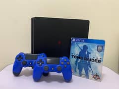 ps4 slim 500Gb 2 joystik 1 Game 60 omr