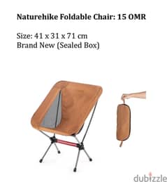 Camping foldable chair & foldable table, stainless steel barbecue gril