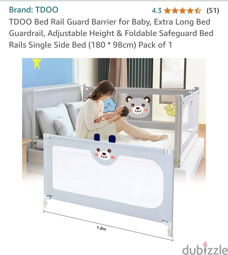 Bed Rail Guard Barrier (Fall Protector) 0