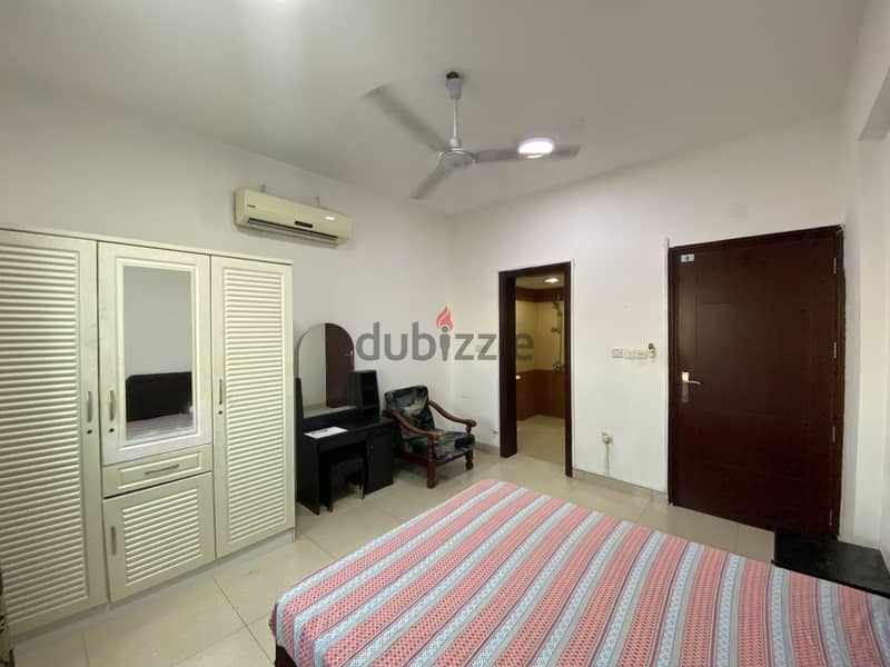 Fully Furnished spacious room in Al Ghubra + including all utilities 2