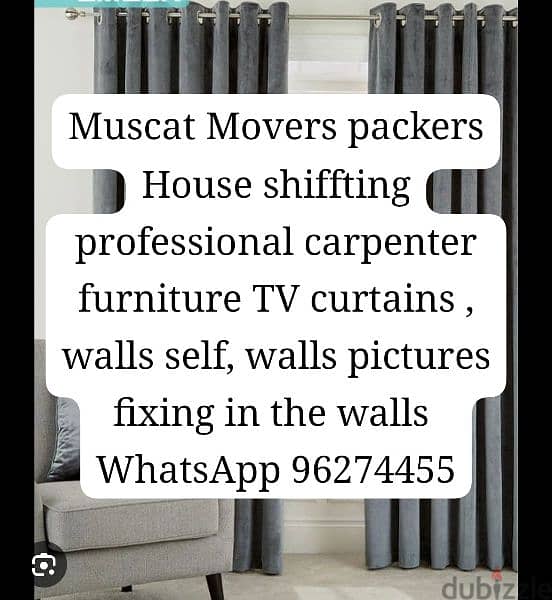 professional carpenter fixing curtains furniture TV etc 0