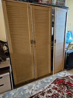 3 door wooden cupboard for sale 0