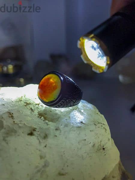 الكهرمان خاتم (Amber Gemstone Ring) 3