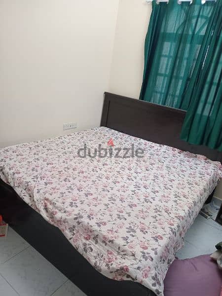 King size big cot and mattress 1