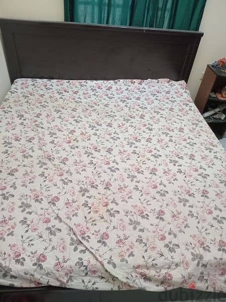 King size big cot and mattress 2