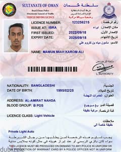 Looking Driving License