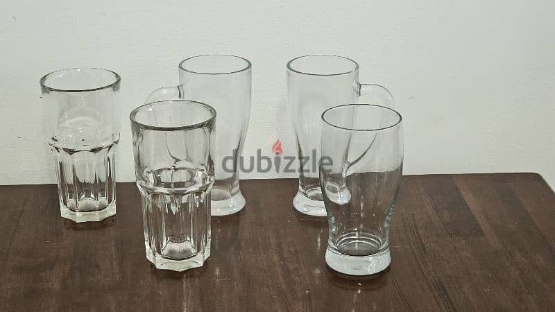 Glass Plates, Jug and Cups 1