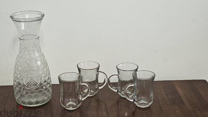 Glass Plates, Jug and Cups 7