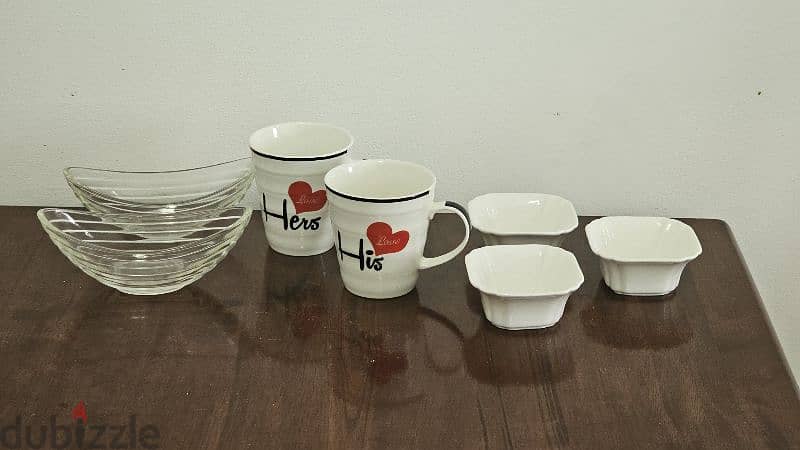 Glass Plates, Jug and Cups 11