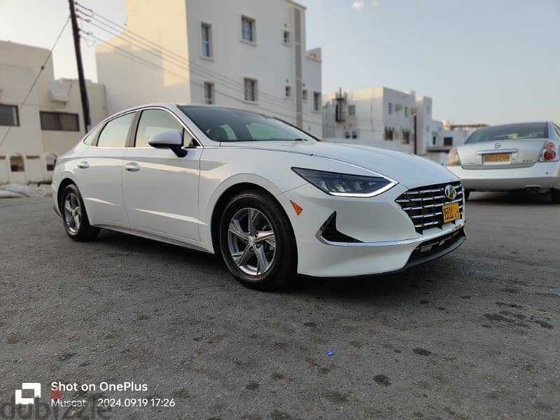 Hyundai Sonata white 2021 in excellent condition 7